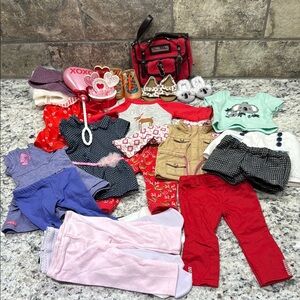 American Girl Doll Lot Of Clothing And Accessories 26 Piece Assortment.